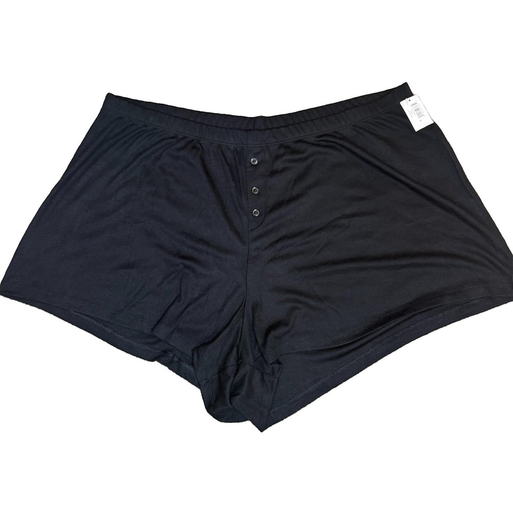 NWT*Gap Body Mini Rib Relaxed Sleep PJ Shorts**Size:XL**Black